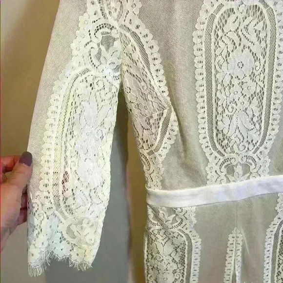 NWT Forever 21 White Lace Romper - Picture 3 of 7
